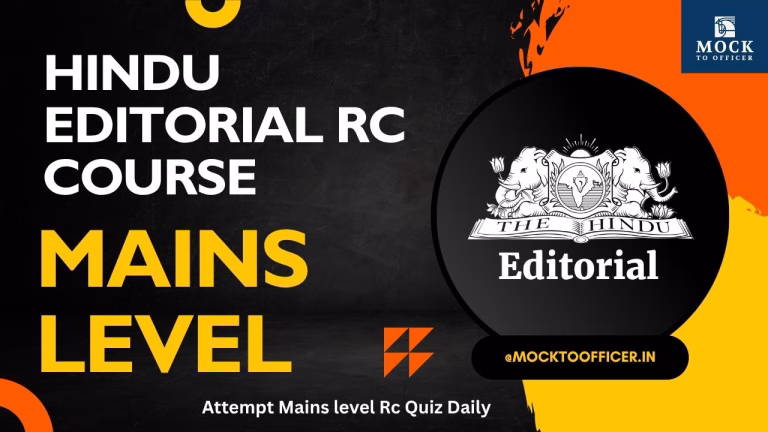 Hindu Editorial RC course